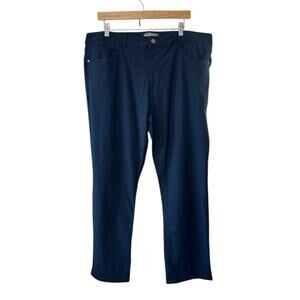 Member's Mark Men's Benton Performance Pant Slim Fit Navy Blue Size 40x30